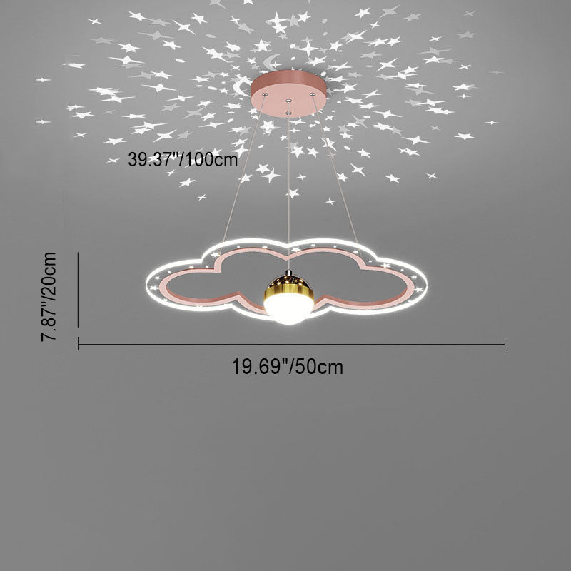 Modern Acrylic Starry Clouds LED Chandelier for Living Room Ceiling