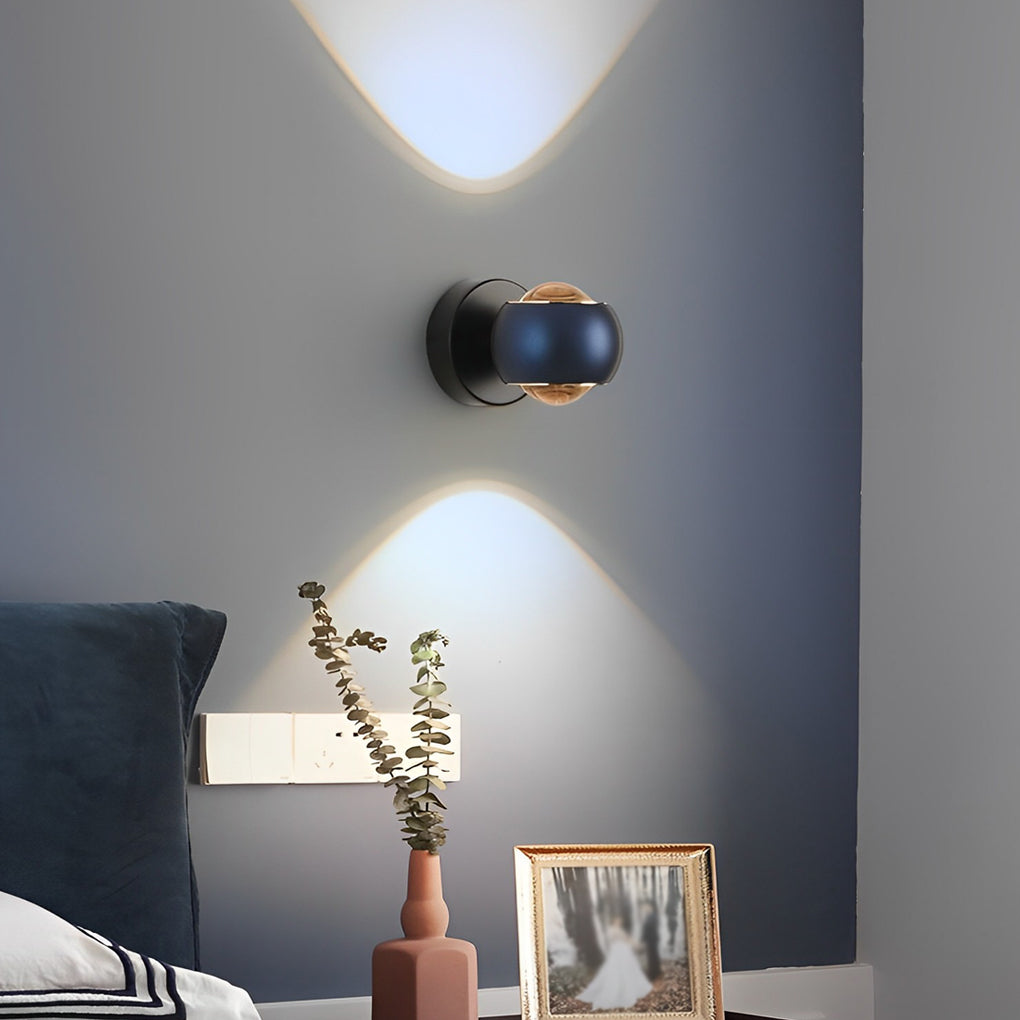 Sleek White LED Up and Down Wall Washer Light for Living Room Decor