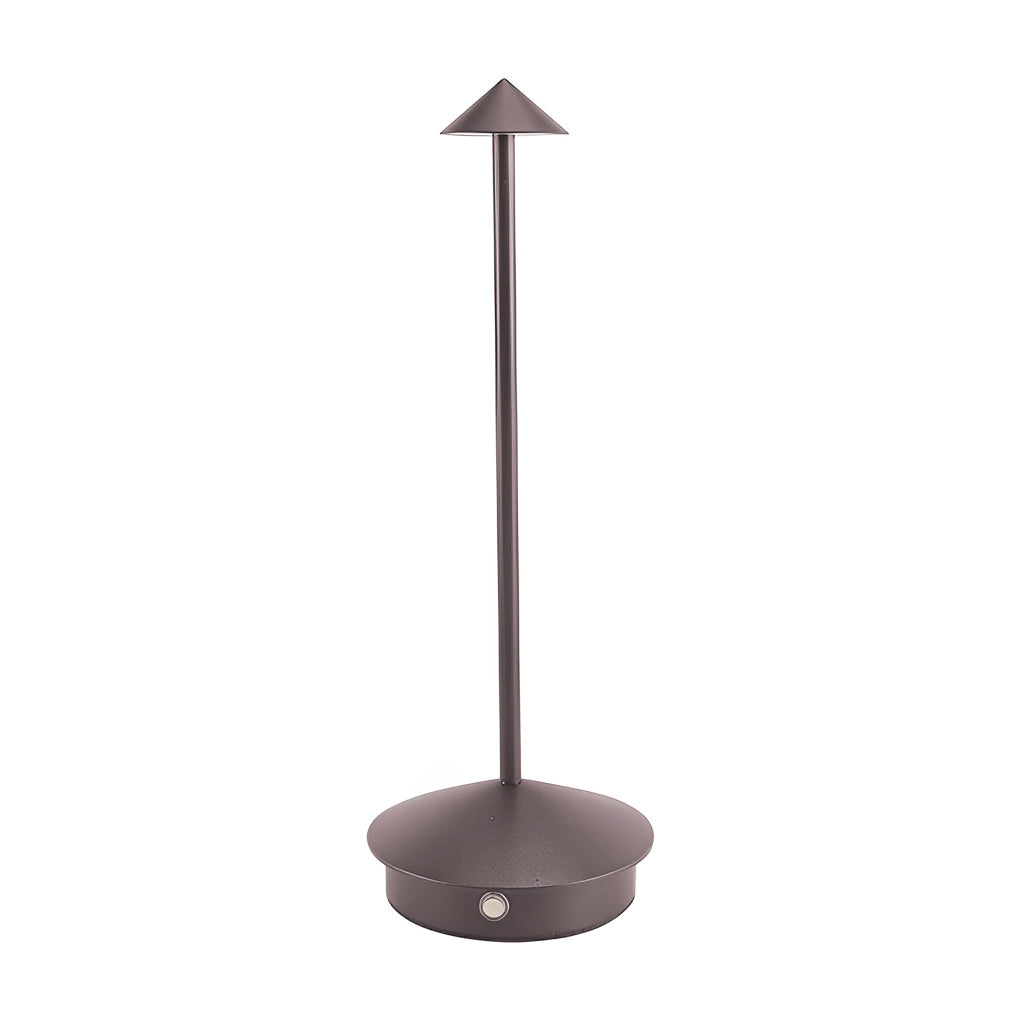 Dimmable Mini Triangle LED Table Lamp in Sleek White for Modern Décor