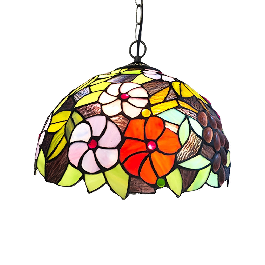 Colorful Handmade Baroque Glass Chandelier for Elegant Living Spaces