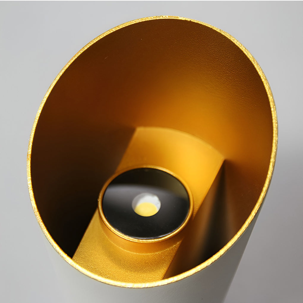 Cylindrical White Waterproof 10W LED Wall Lamp for Modern Interiors