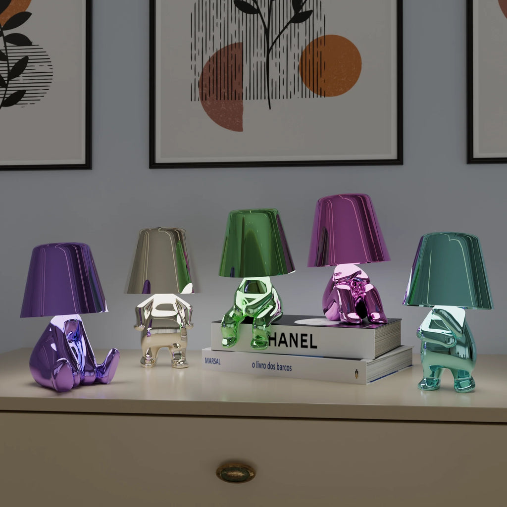 Vibrant Multicolor Table Lamps - Modern Ceramic Lighting for Living Room