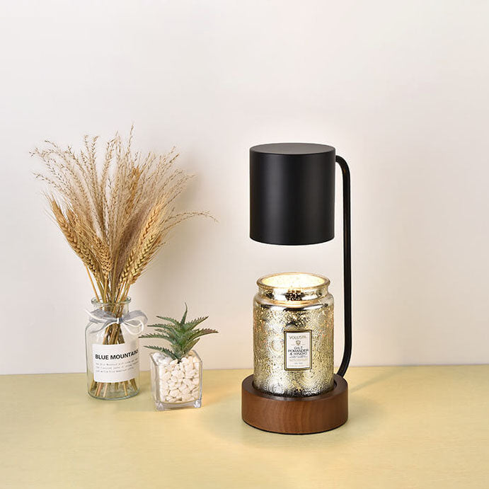 Japanese Minimalist Wood Table Lamp with Dimming Feature for Modern Decor