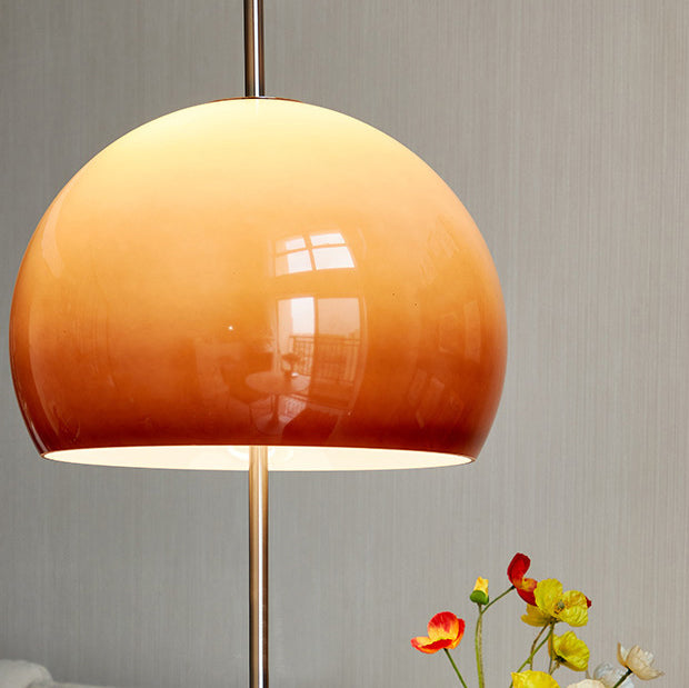 Vintage-Inspired Glass Mushroom Floor Lamp with 2 Lights for Living Room