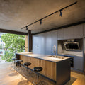 Modern Minimalist LED Track Spotlight - Adjustable Dimmable Lighting for Living Room