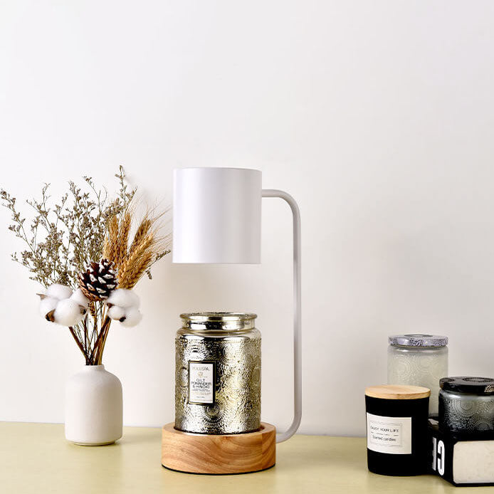 Japanese Minimalist Wood Table Lamp with Dimming Feature for Modern Decor