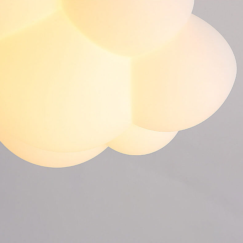 Modern White Minimalist Cat Claw LED Flush Mount Light for Kids Room