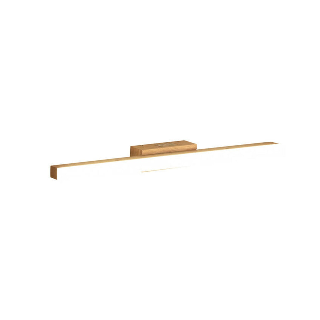 Scandinavian Natural Wood LED Wall Sconce Lamp for Modern Bathrooms
