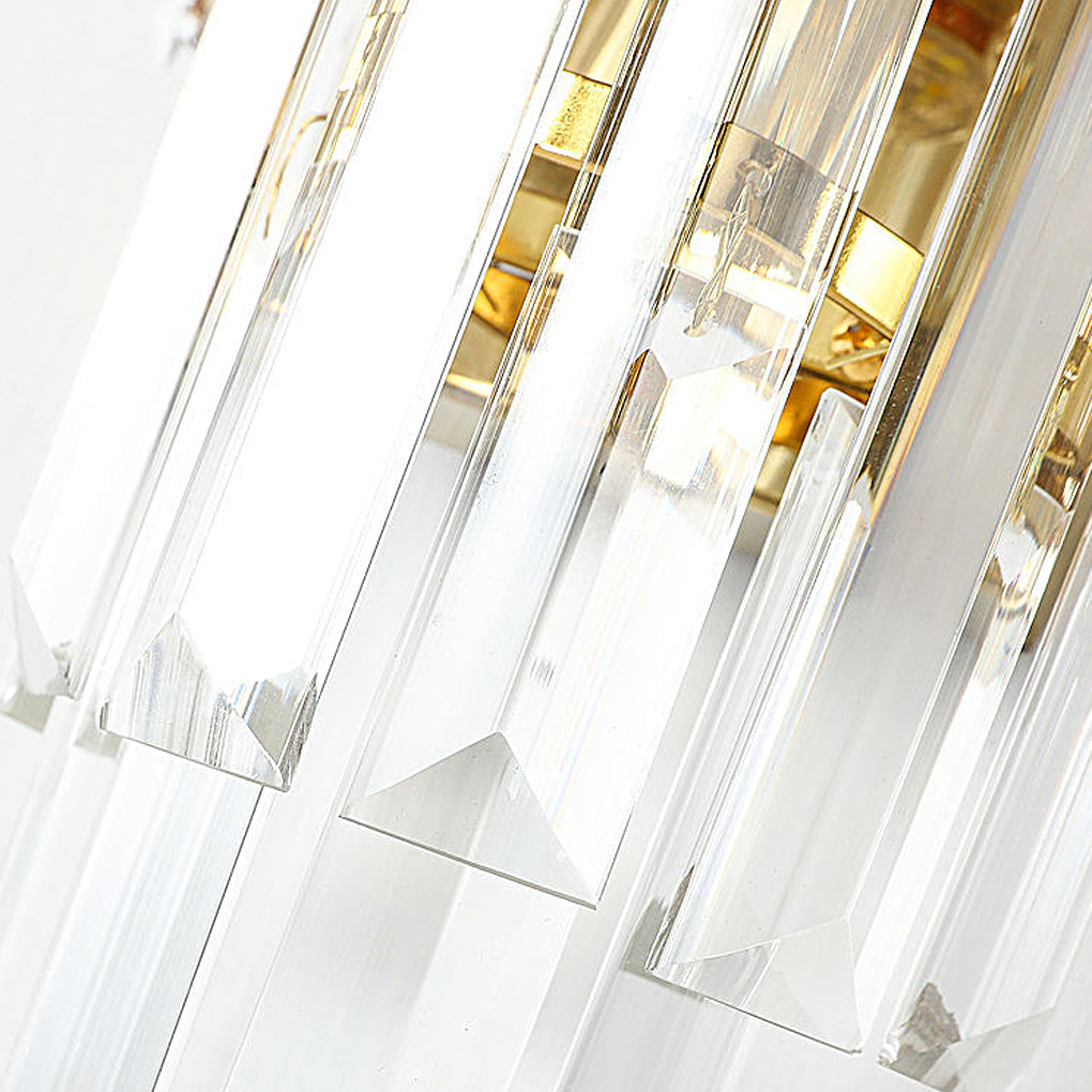 Elegant Postmodern Crystal Glass LED Wall Sconce for Stylish Interiors