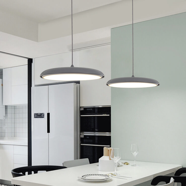 Nordic Style Metal LED Pendant Light in Colorful Macaron Design for Modern Spaces
