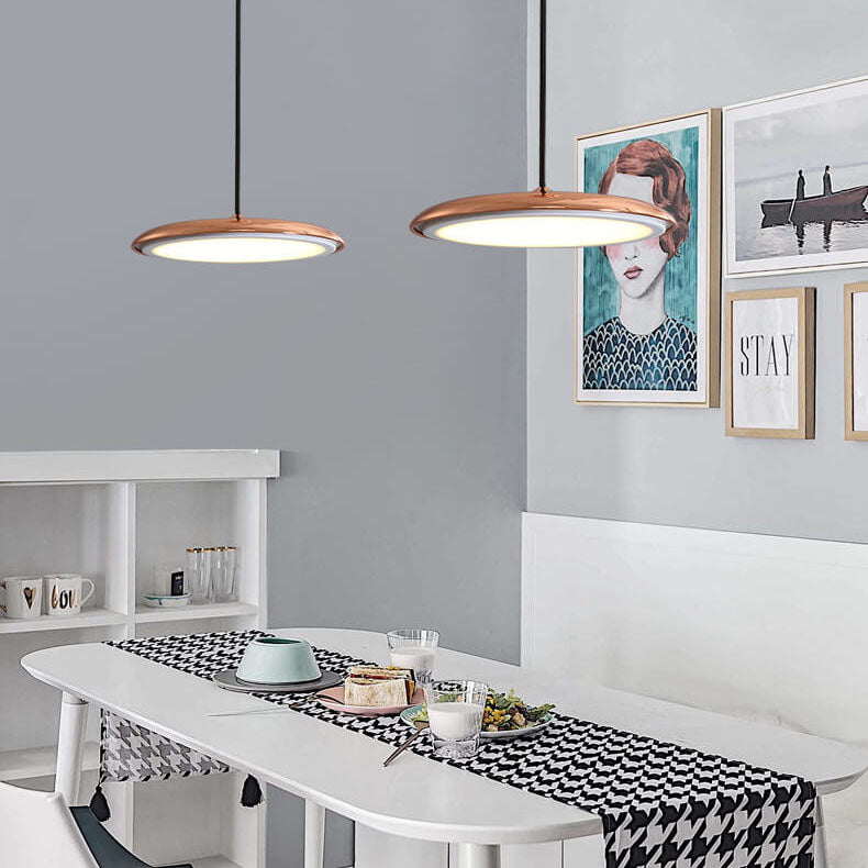 Nordic Style Metal LED Pendant Light in Colorful Macaron Design for Modern Spaces