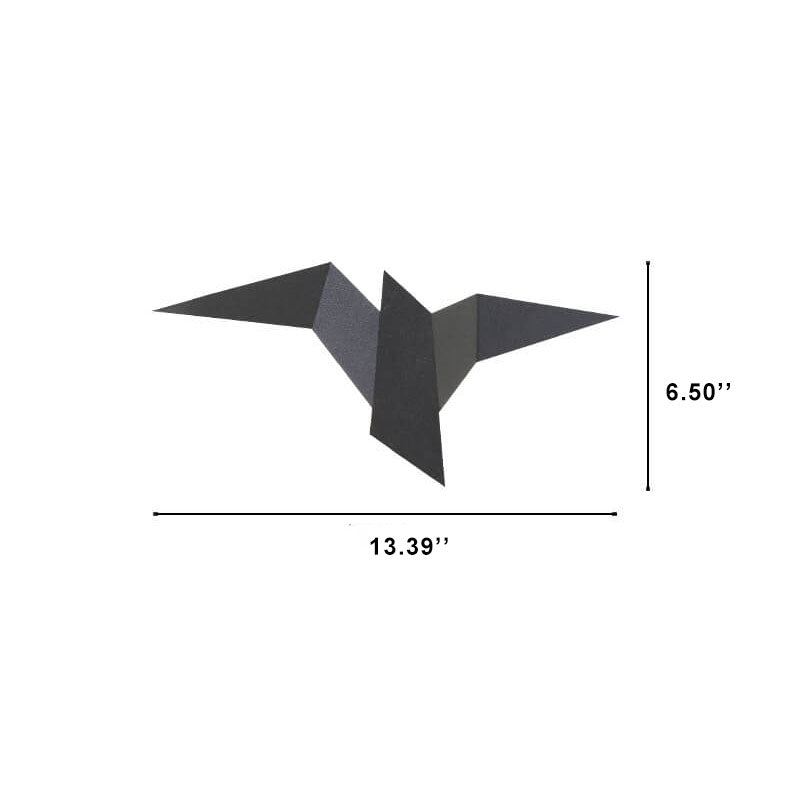 Modern Artistic Bird-Inspired Metal LED Wall Sconce for Living Room
