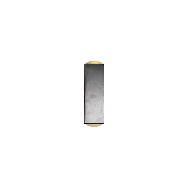 Sleek Silver Aluminum Rectangular LED Outdoor Wall Sconce for Patios