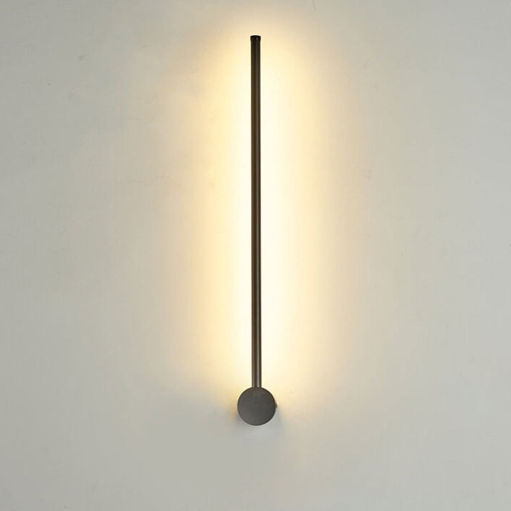 Stylish Minimalist Silver Aluminum LED Wall Sconce for Living Room Lighting