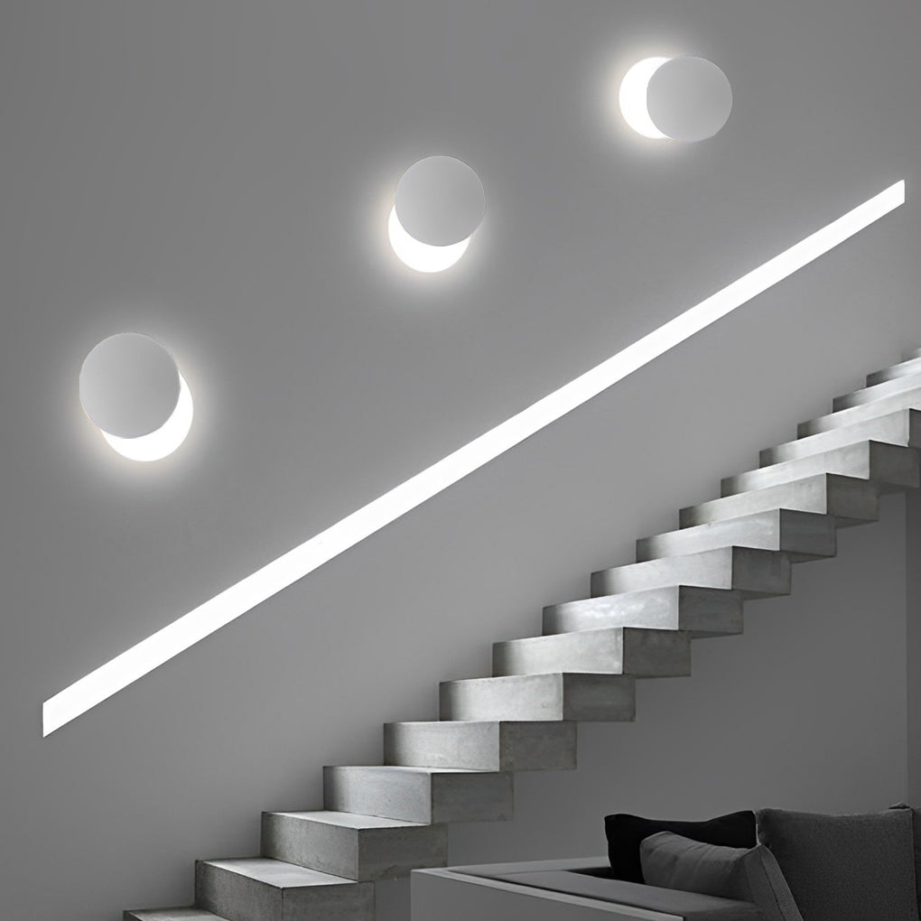 360° Rotatable LED Round Wall Sconce Light for Modern Home Décor