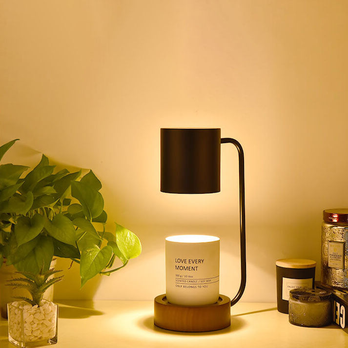 Japanese Minimalist Wood Table Lamp with Dimming Feature for Modern Decor