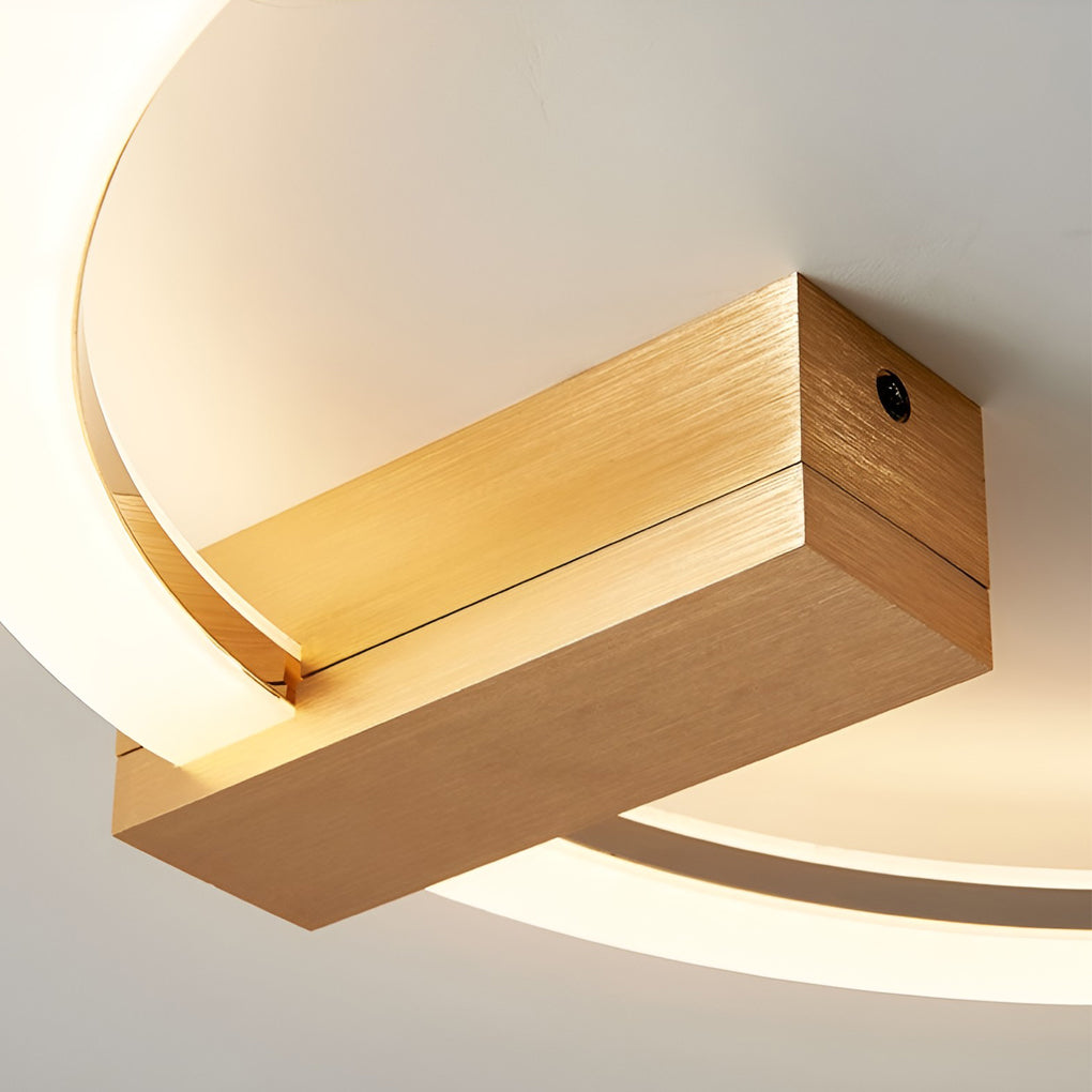 Modern Circle Dimmable LED Wall Sconce Light Fixture for Bedroom Decor