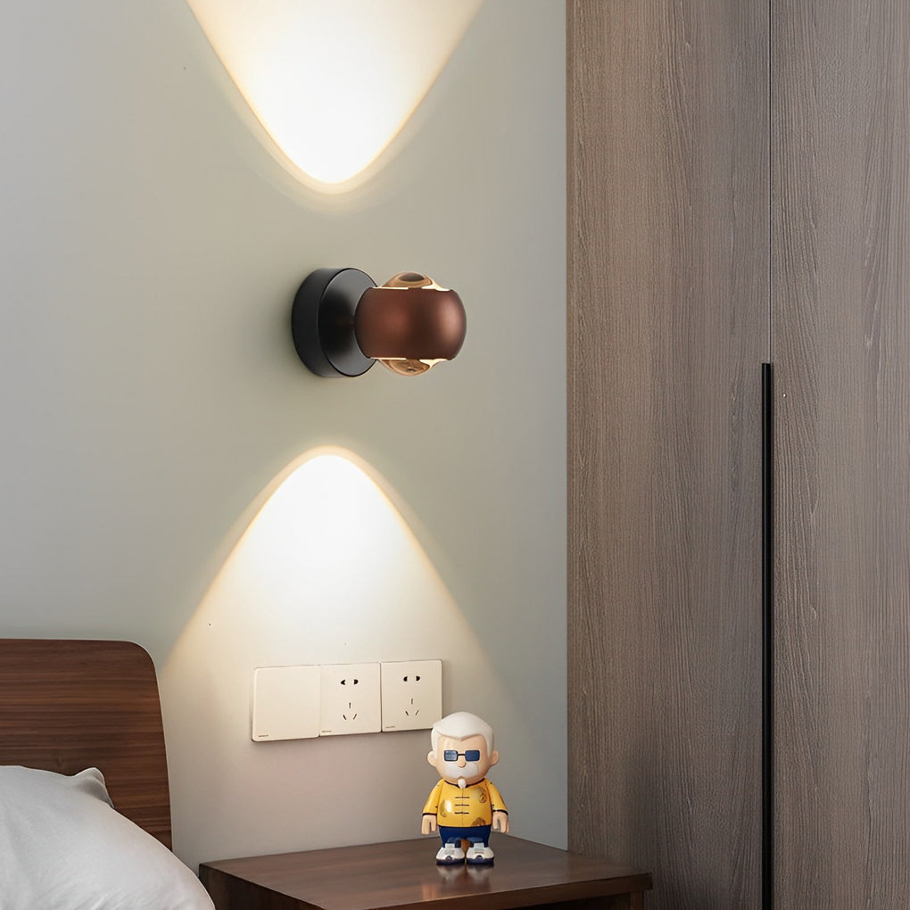Sleek White LED Up and Down Wall Washer Light for Living Room Decor