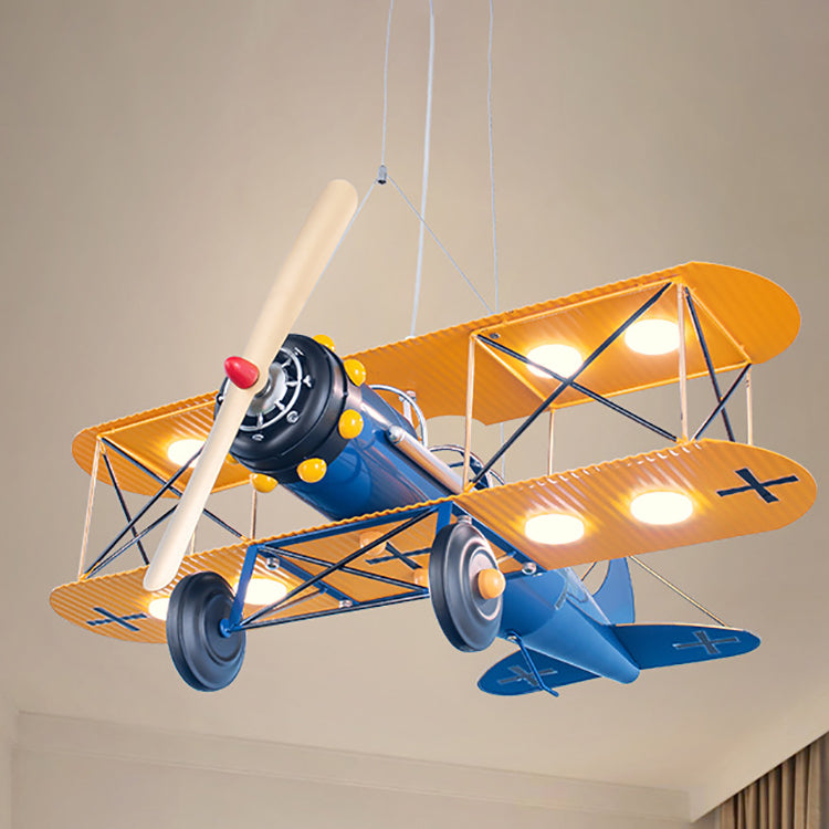 Colorful Acrylic Kids Aircraft LED Chandelier for Modern Bedroom Decor