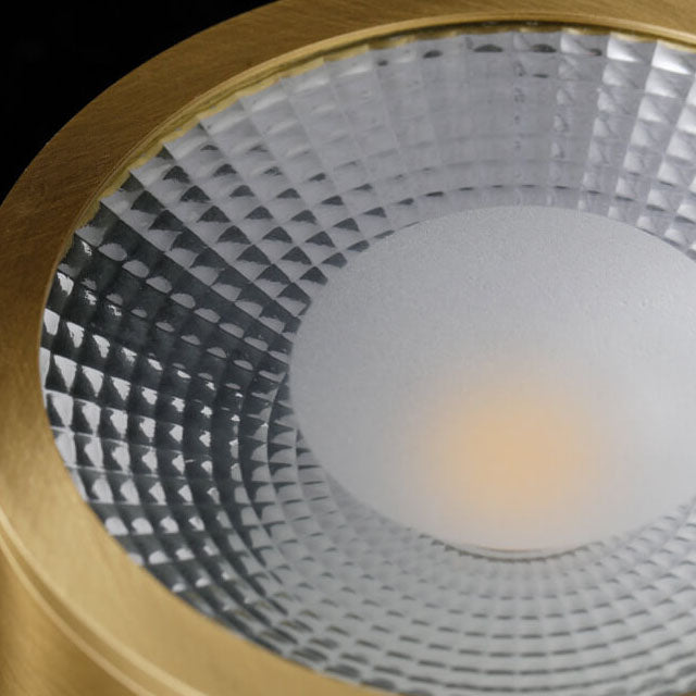 Contemporary Ultra-Thin Copper LED Flush Mount Light for Hallway Decor