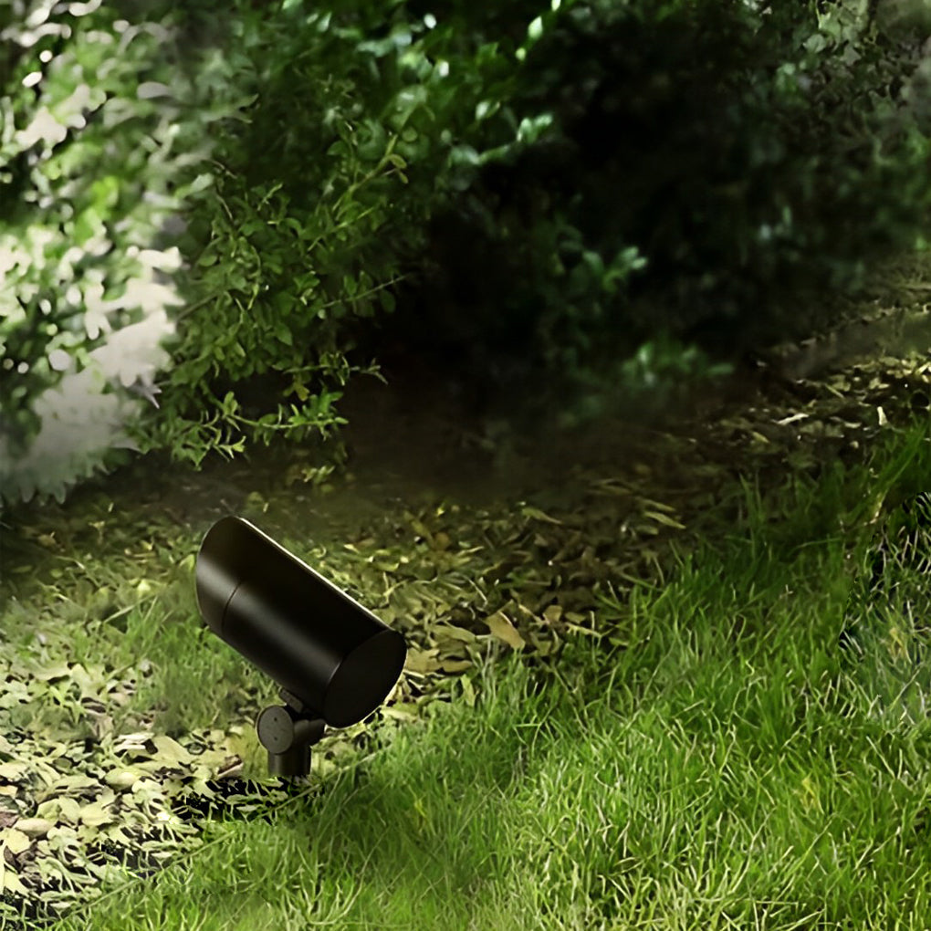 Sleek Black Waterproof LED Outdoor Spotlights for Garden Pathway Lighting