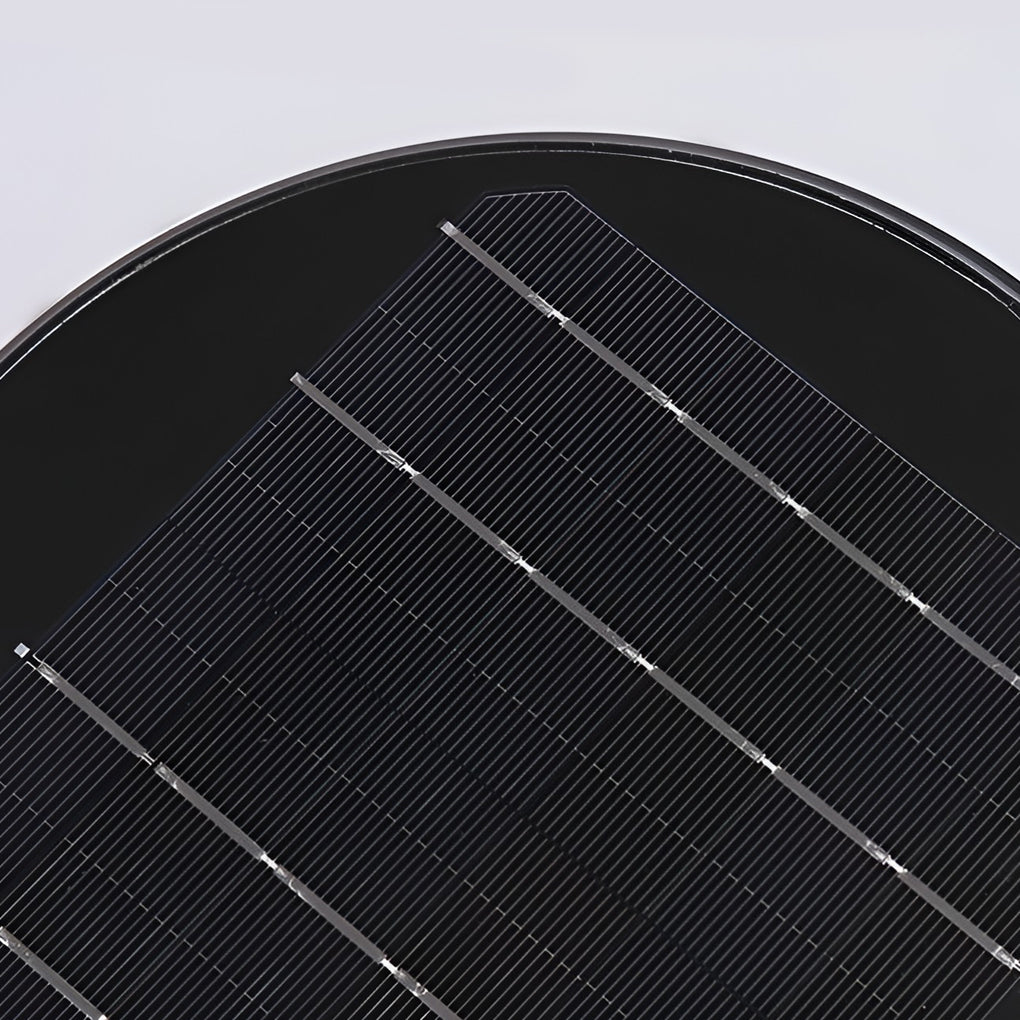Sleek Black Cylindrical Solar LED Pathway Light for Outdoor Gardens