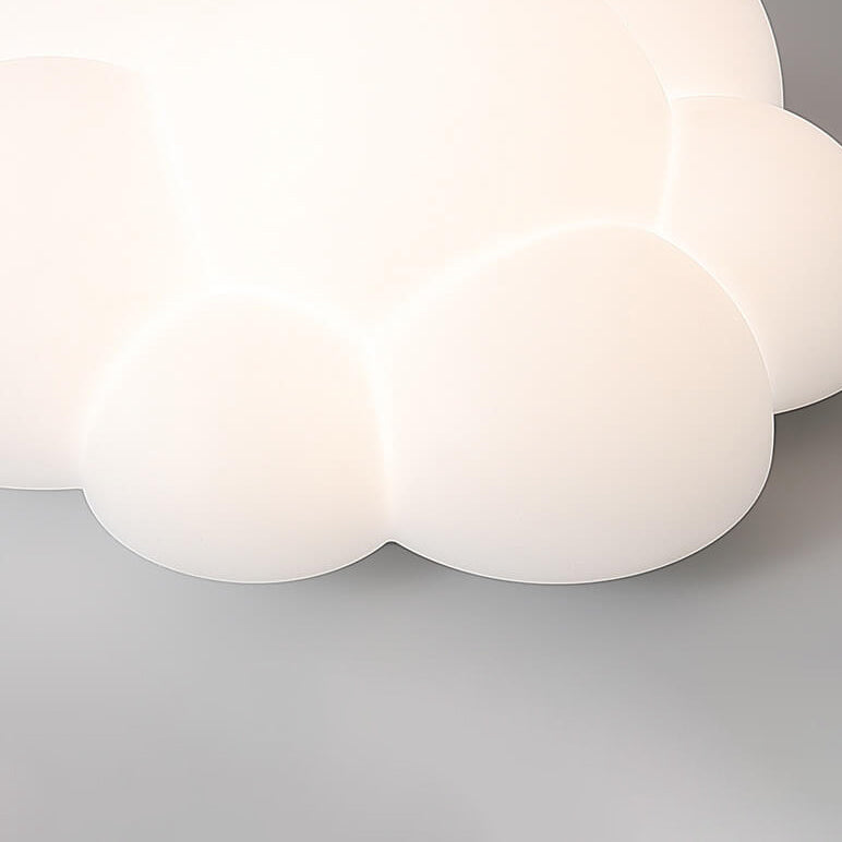 Modern White Minimalist Cat Claw LED Flush Mount Light for Kids Room