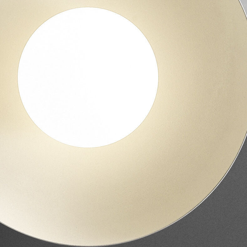 Nordic Wabi-Sabi Iron & Glass Semi-Flush Mount Light for Living Room