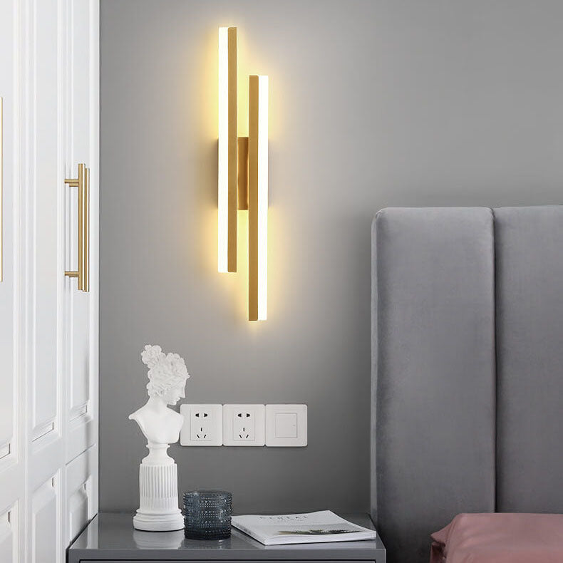 Sleek Black Iron Acrylic LED Wall Sconce Lamp for Contemporary Spaces