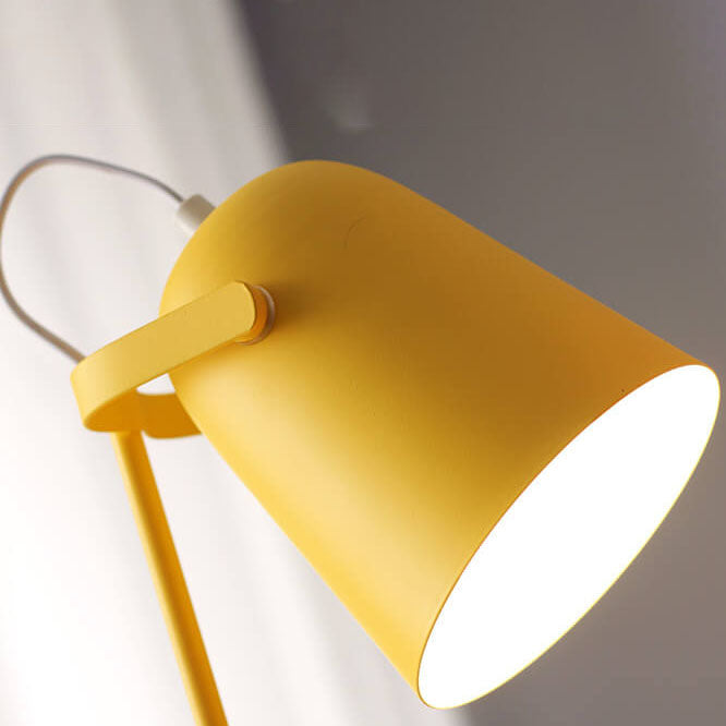Nordic Pastel Color Iron Bucket Table Lamp for Modern Home Decor