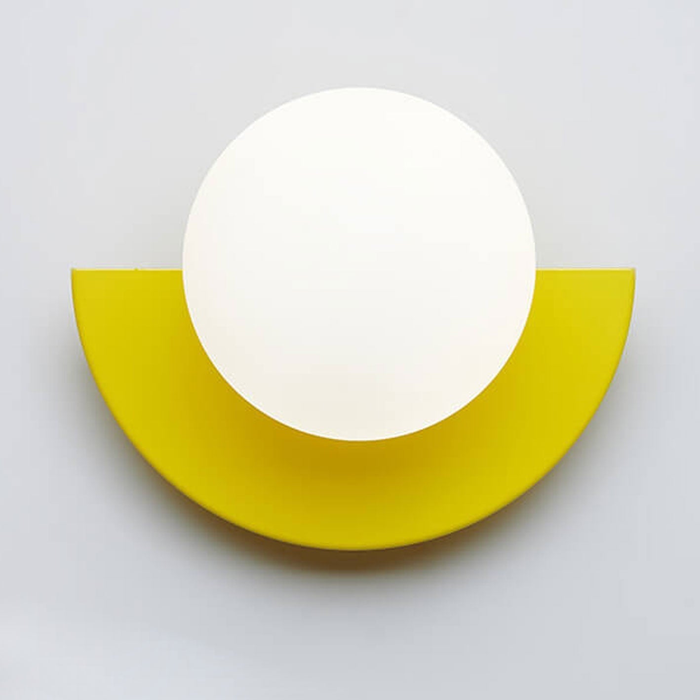 Colorful Glass Semi-Circle Wall Sconce Lamp for Modern Living Spaces