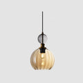 Creative Danish Striped Glass Round Chandelier for Modern Living Spaces