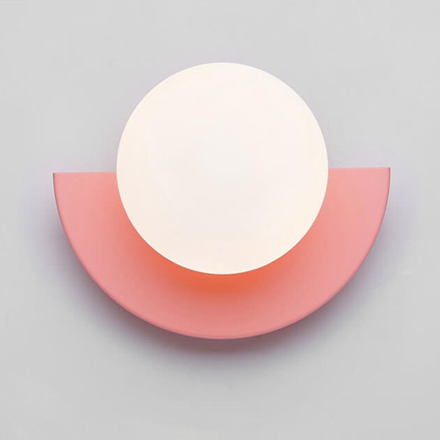 Colorful Glass Semi-Circle Wall Sconce Lamp for Modern Living Spaces