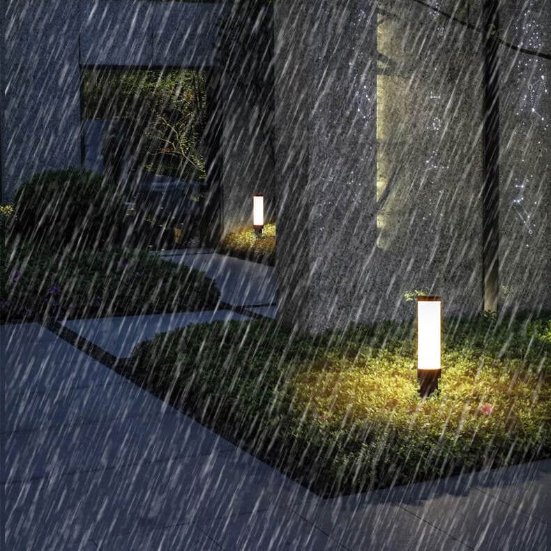 Contemporary Acrylic Waterproof LED Lawn Floor Lamp for Outdoor Use