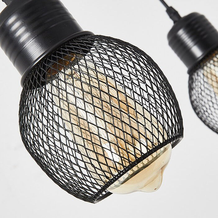 Classic Colonial Round Iron Mesh Chandelier Light for Living Room, 6/8/12 Light