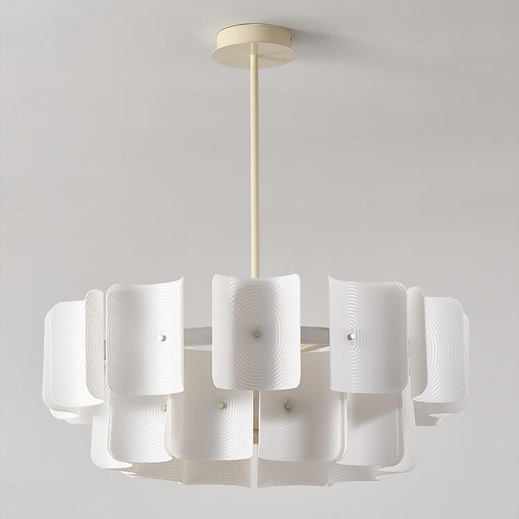 Contemporary Black Iron & Aluminum LED Island Chandelier for Kitchen