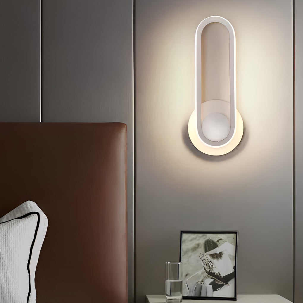 Nordic Style LED Wall Sconce Light - 330° Rotatable Rectangular Design