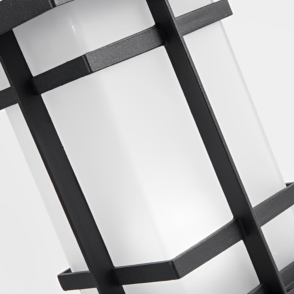 Vintage-Style Waterproof Solar LED Bollard Light for Outdoor Pathway
