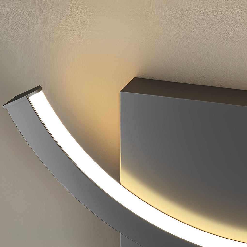Nordic Round Stepless Dimming LED Wall Sconce Light for Living Room