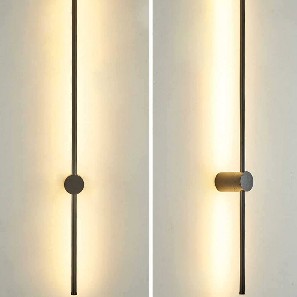 Stylish Minimalist Silver Aluminum LED Wall Sconce for Living Room Lighting