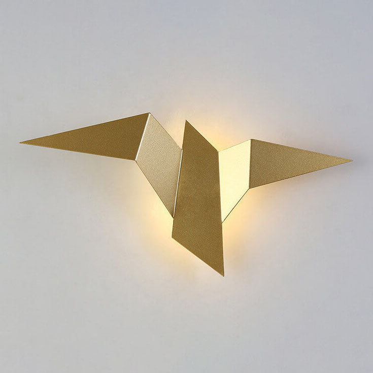 Modern Artistic Bird-Inspired Metal LED Wall Sconce for Living Room