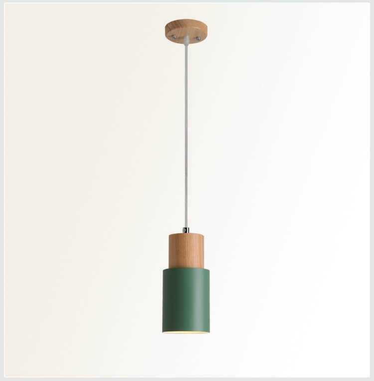 Sleek Nordic Cylinder Aluminum LED Pendant Light for Kitchen & Dining