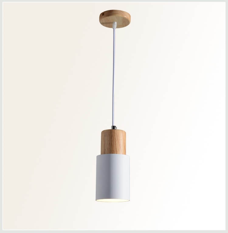 Sleek Nordic Cylinder Aluminum LED Pendant Light for Kitchen & Dining
