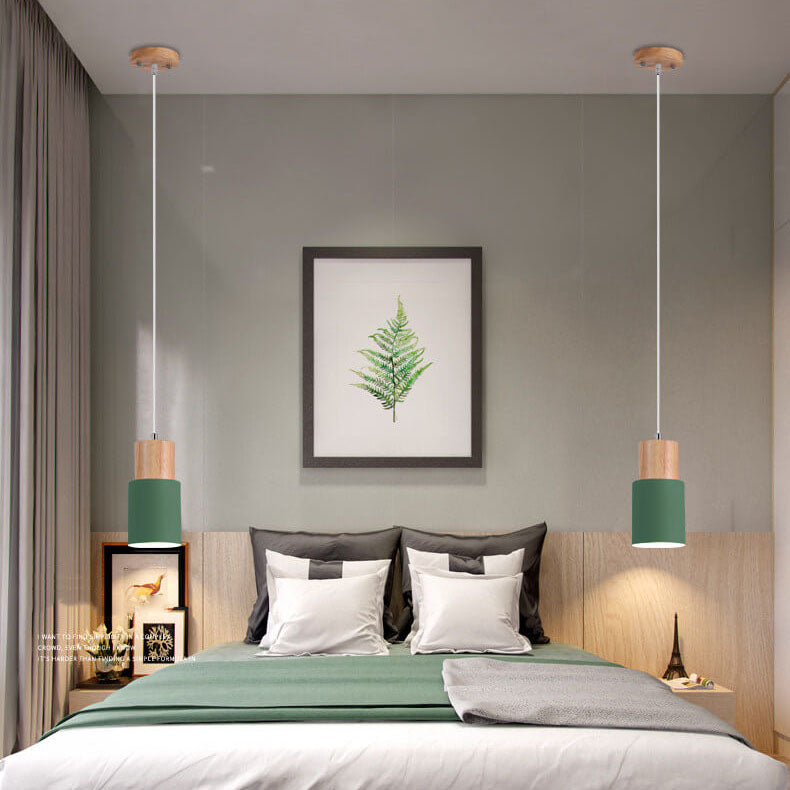 Sleek Nordic Cylinder Aluminum LED Pendant Light for Kitchen & Dining