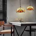 Colorful Handmade Baroque Glass Chandelier for Elegant Living Spaces