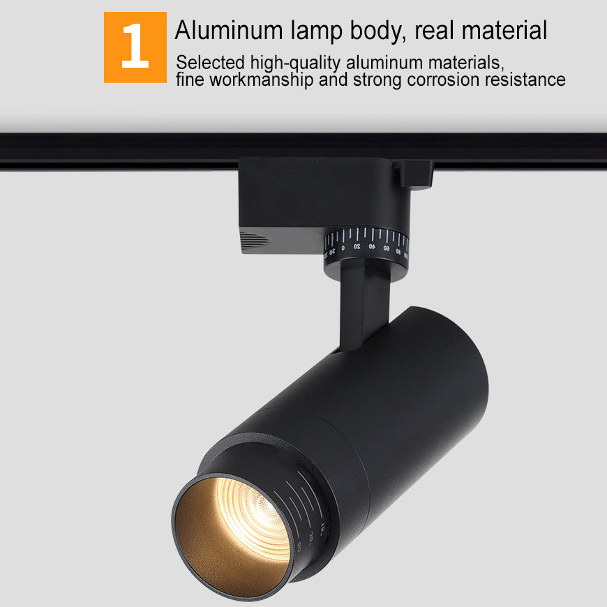 Modern Minimalist LED Track Spotlight - Adjustable Dimmable Lighting for Living Room