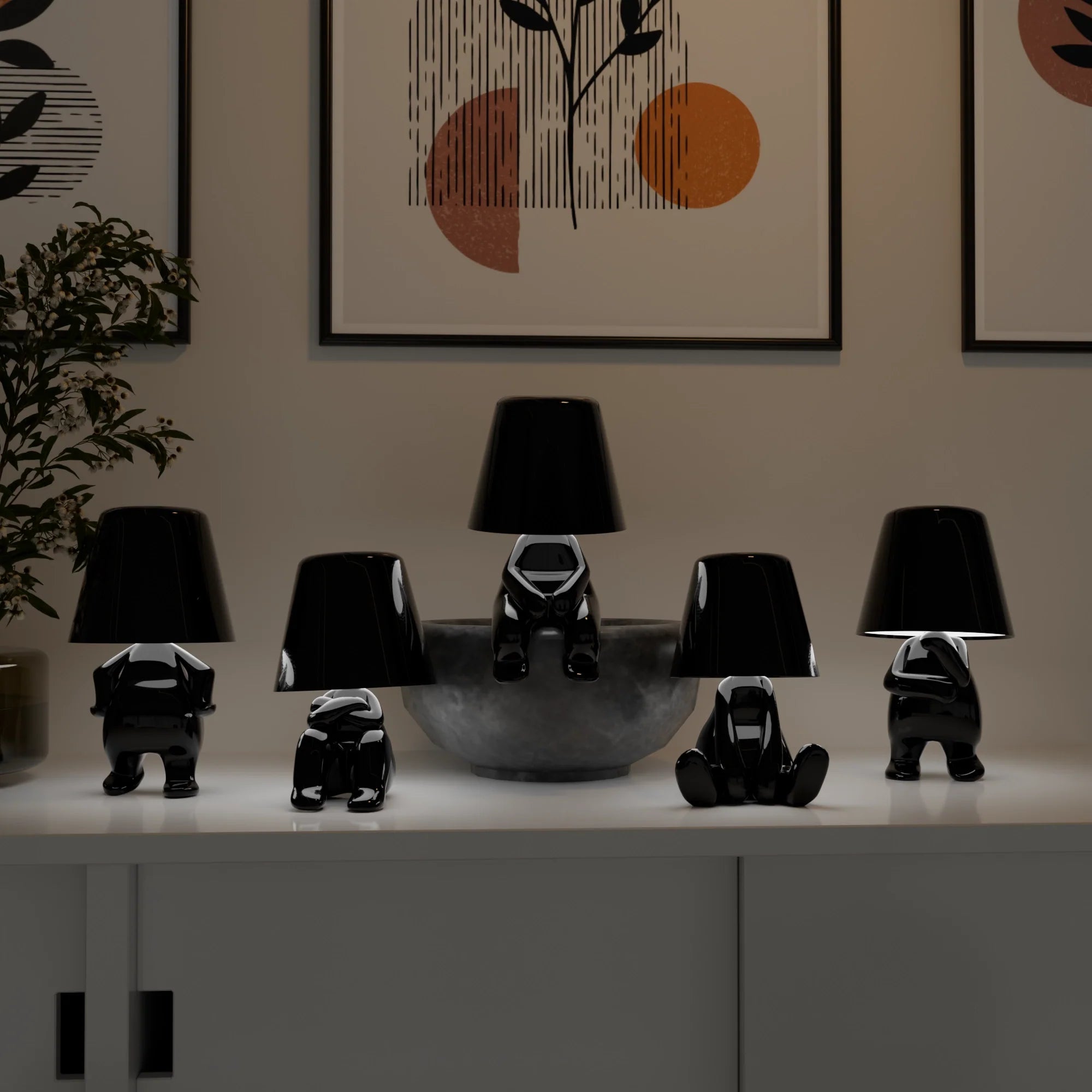 Elegant Black Metal Table Lamp Collection for Modern Living Spaces