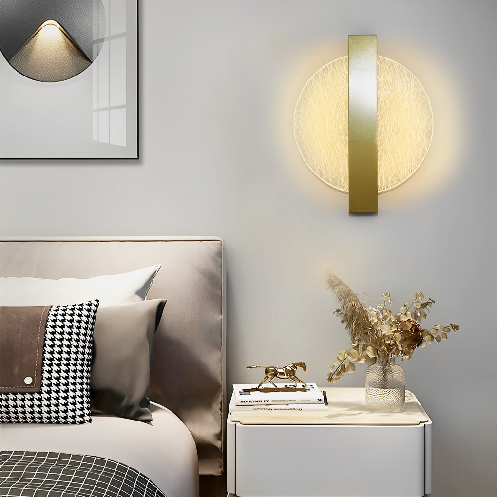 Nordic LED Wall Lamp, Round Square Semicircle Design for Bedroom Decor