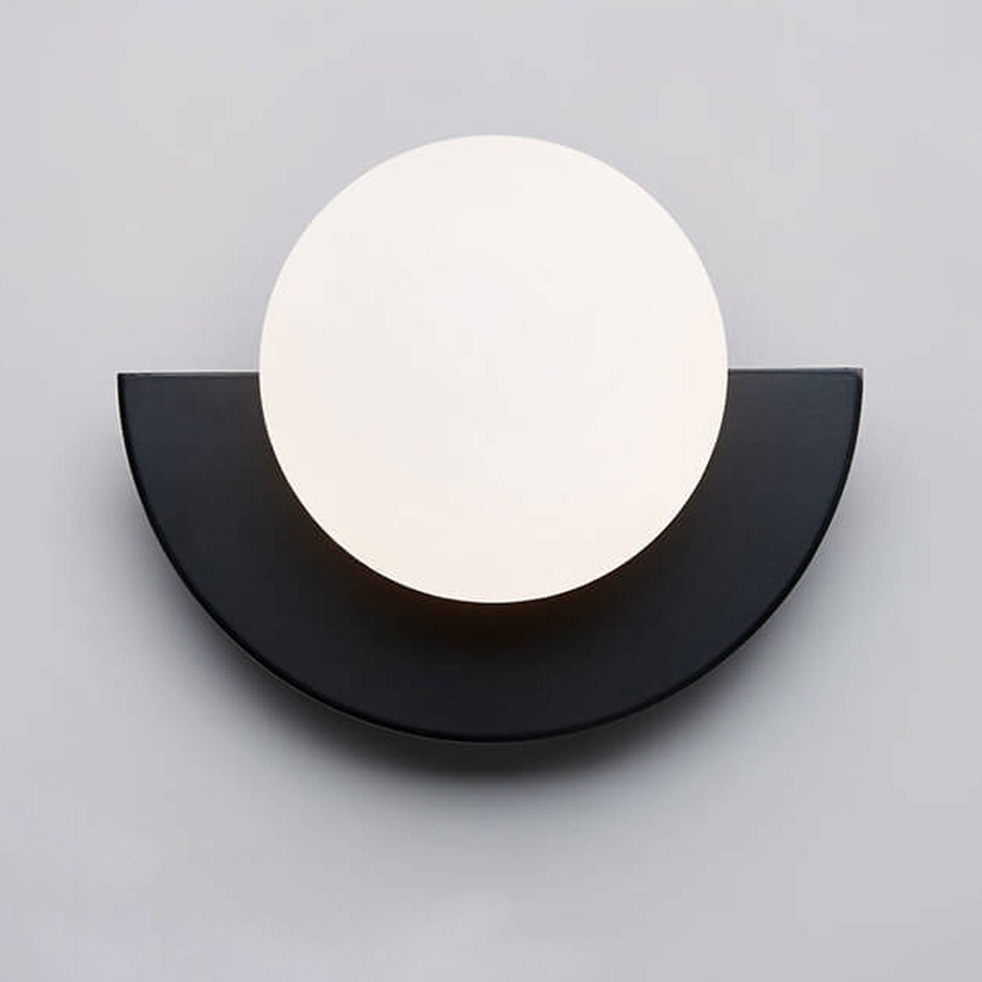Colorful Glass Semi-Circle Wall Sconce Lamp for Modern Living Spaces