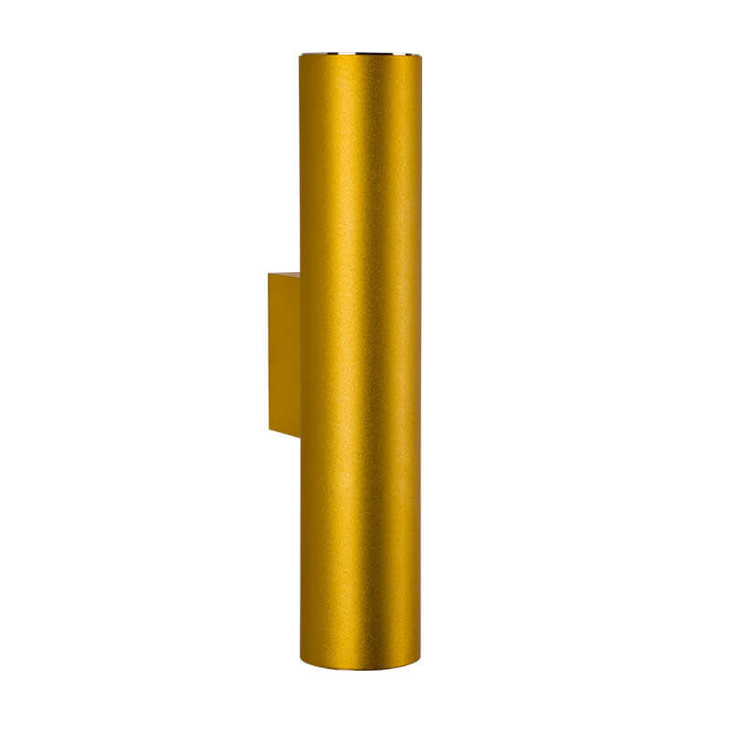 Sleek Minimalist Round Aluminum 2-Light Wall Sconce for Bedroom Décor